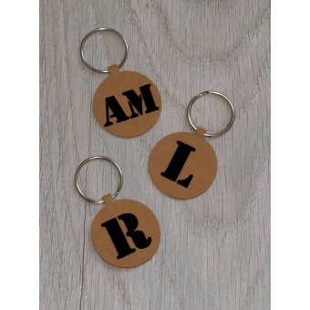 Sleutelhanger Kraft met voorletter 